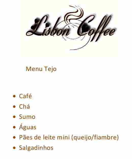 Menu Tejo Menu Tejo